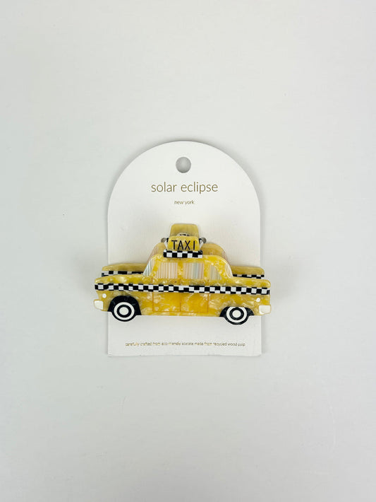 Solar Eclipse Yellow Taxi Cab Hair Clip Hair Accessories in at Wrapsody