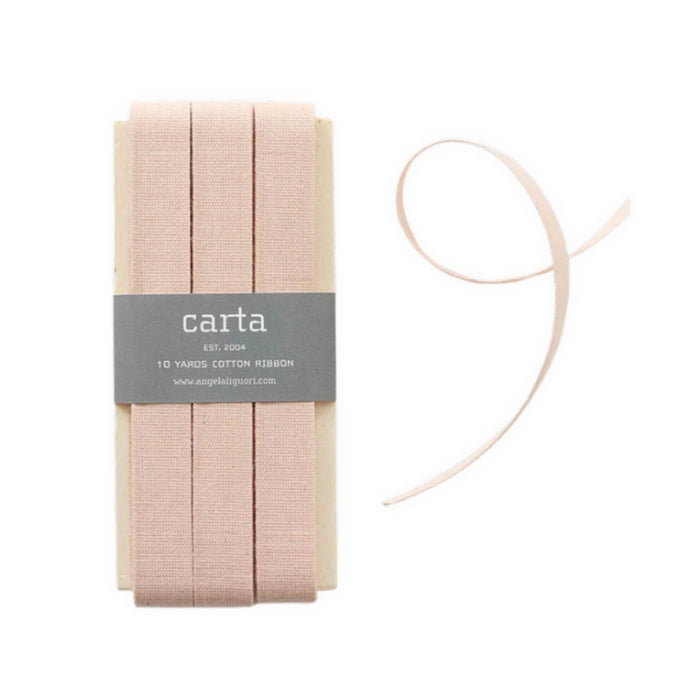 Studio Carta Tight Weave Cotton Ribbon - Blush