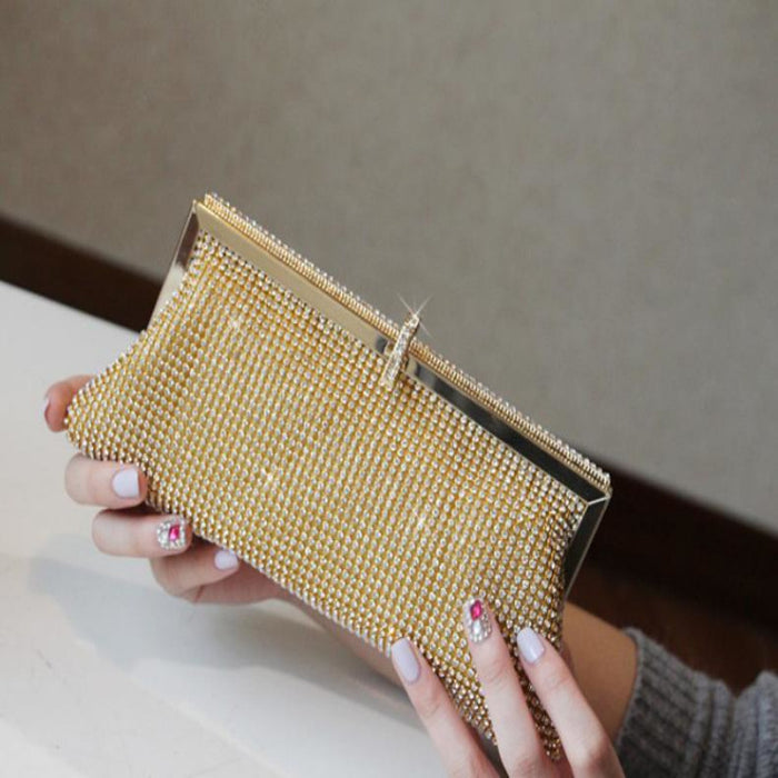 Super Dinner Pack Rhinester Female Bag Clutch Chain 🇨🇳