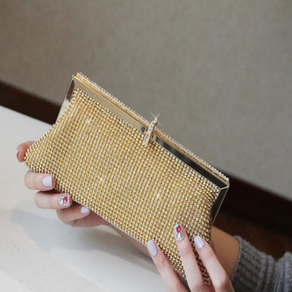 Super Dinner Pack Rhinester Female Bag Clutch Chain 🇨🇳
