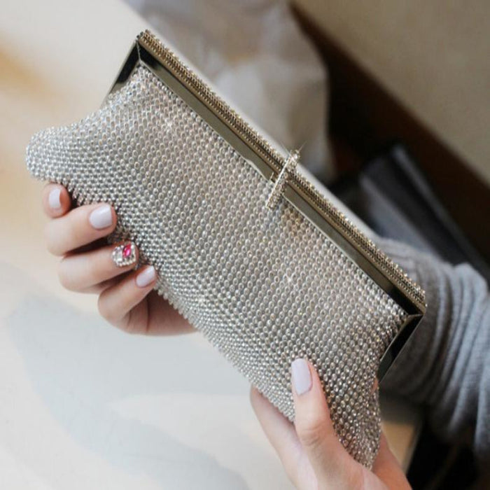 Super Dinner Pack Rhinester Female Bag Clutch Chain 🇨🇳