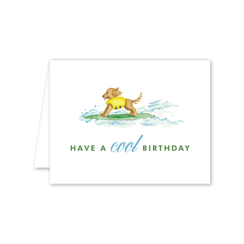 Surf’s Up Pup Birthday Card