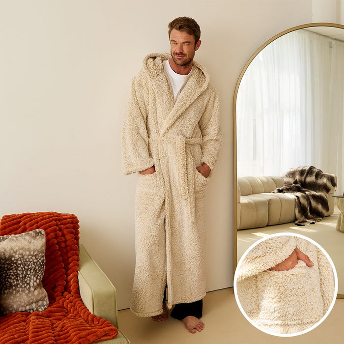 Teddy Marl Dressing Gown Floor Length, Adults 🇬🇧