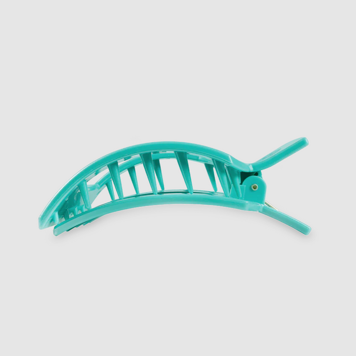 Teleties Flat Clip Square Large - Totally Turquoise Hair Accessories in at Wrapsody