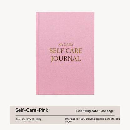 Thanksgiving Diary Happy Self-care Diary Boy English Version A5 Notebook Cloth Book  🇨🇳