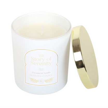 The Story of Serenity Coconut & Vanilla Candle 🇬🇧