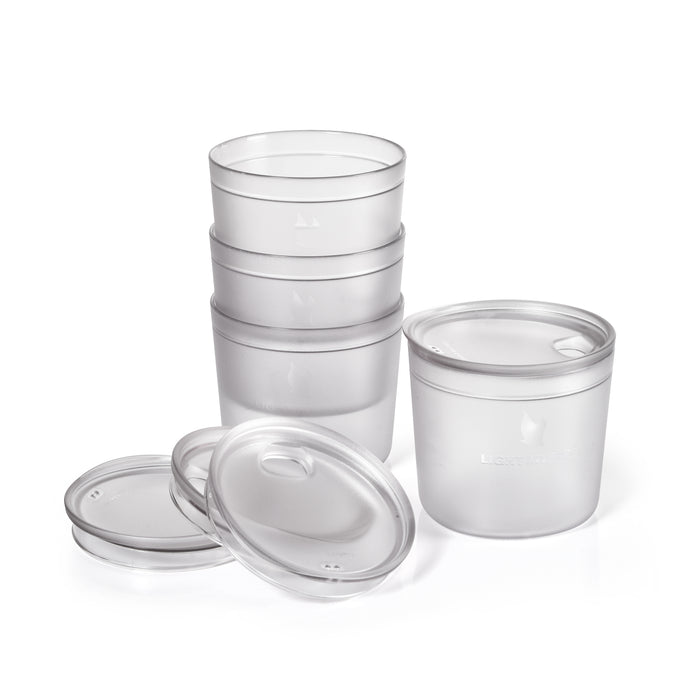 Tumbler with snap lid short 4-pack