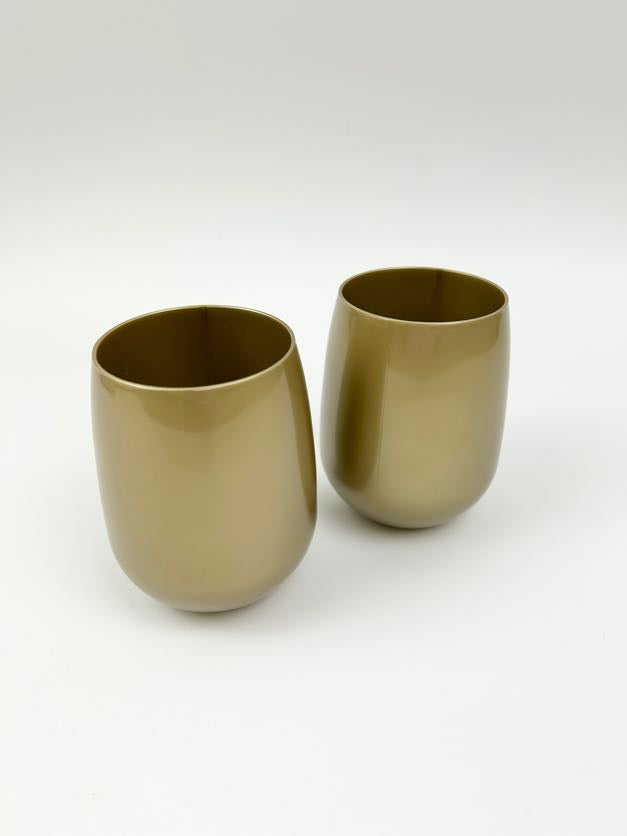 Unbreakable Wine Glass Gold Drinkware in at Wrapsody