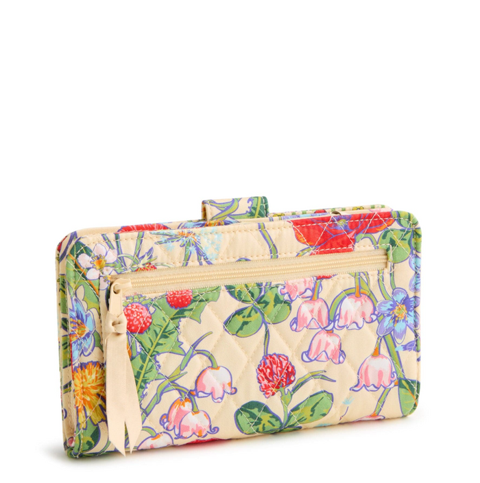 Vera Bradley All the Pretty Wildflowers Turnlock Wallet Wallets in at Wrapsody