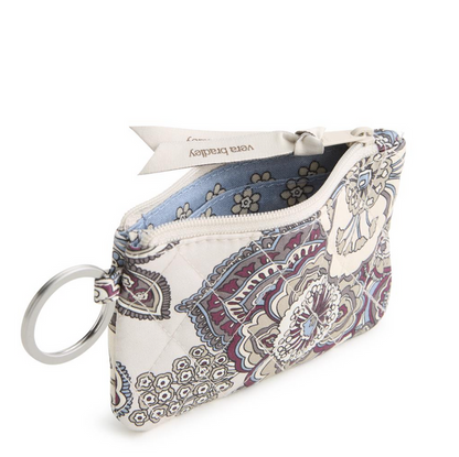 Vera Bradley Neutral Rhapsody Zip ID Breakaway Lanyard Wallets in at Wrapsody
