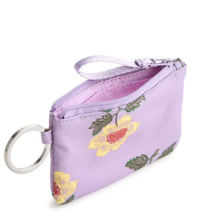 Vera Bradley Stamped Ditsy Floral Zip ID Breakaway Lanyard Wallets in at Wrapsody