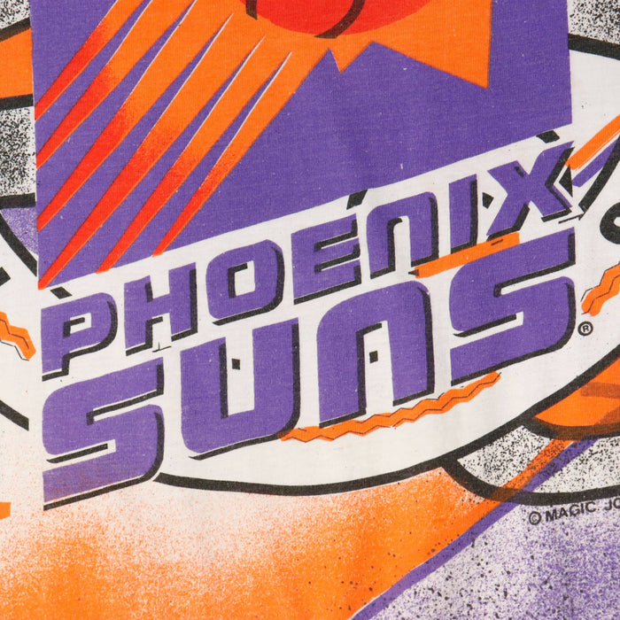 Vintage RITZ Phoenix Suns All Over Print Graphic T-Shirt Size L FAIF.CA