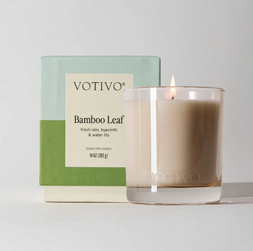 Votivo 10oz Candle Bamboo Leaf Candles in at Wrapsody