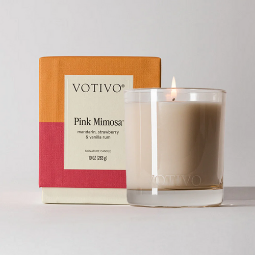 Votivo 10oz Candle Pink Mimosa Candles in at Wrapsody