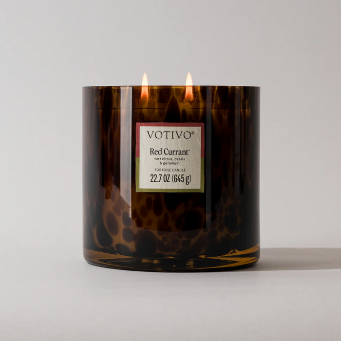 Votivo 22.7oz Candle Red Currant in Tortoise Candles in at Wrapsody