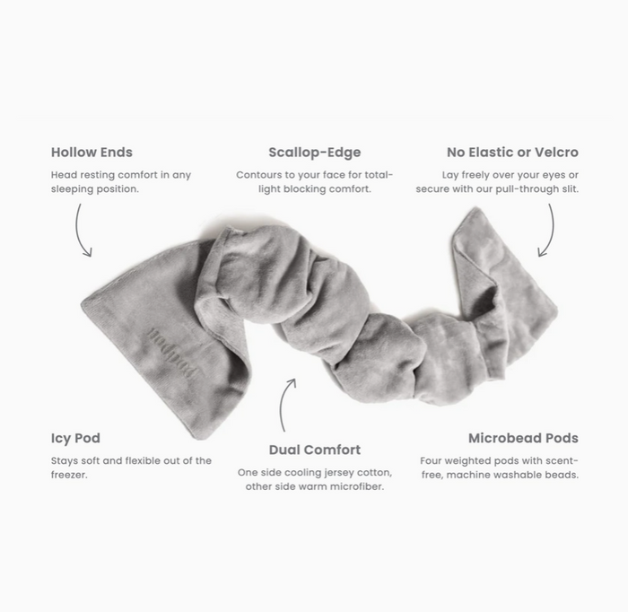 Weighted Sleep Mask Sage Hair Accessories in at Wrapsody