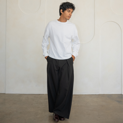 300 GSM 'White' Long Sleeve Tee