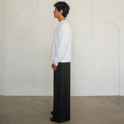 300 GSM 'White' Long Sleeve Tee