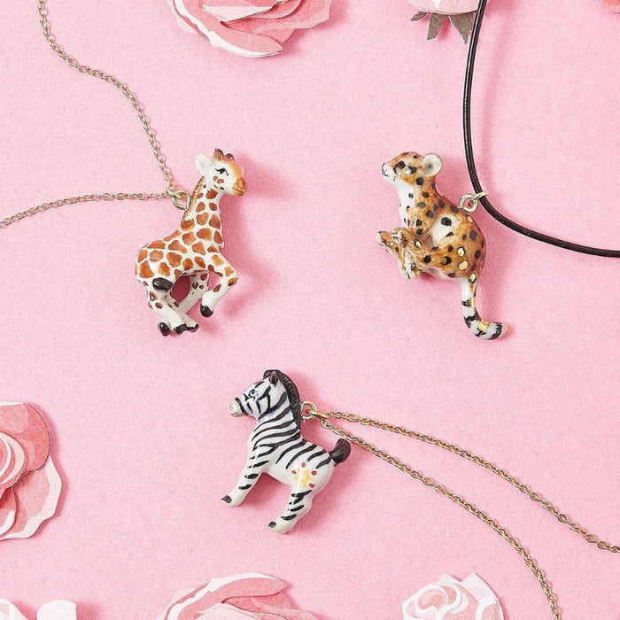 Zebra Porcelain Necklace - Camp Hallow