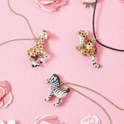 Zebra Porcelain Necklace - Camp Hallow